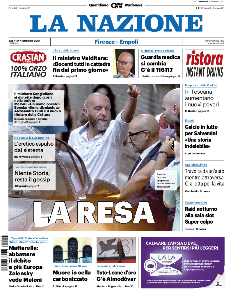 Prima-pagina-la nazione-edizione-di-oggi-20240907